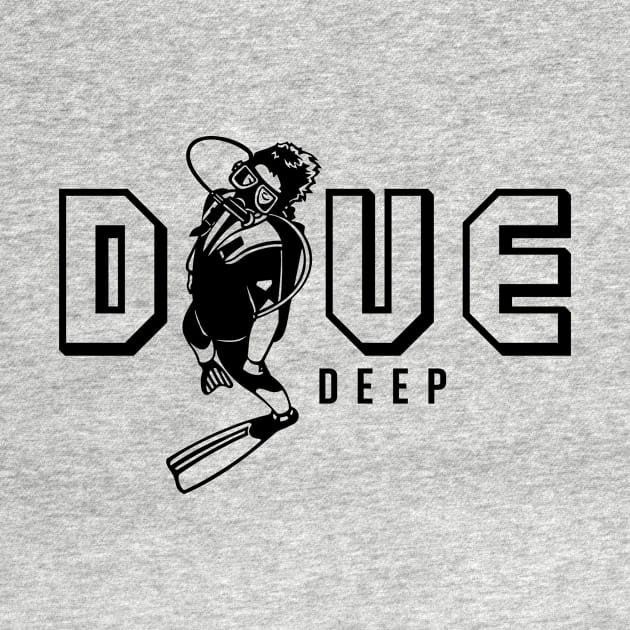 Dive Deep Office engineer programmer t-shirt funny saying by BlabberBones